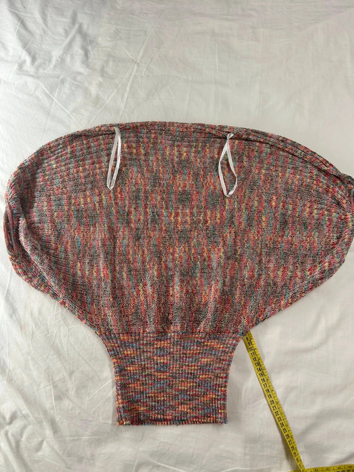 Haut multicolore vintage believe en laine